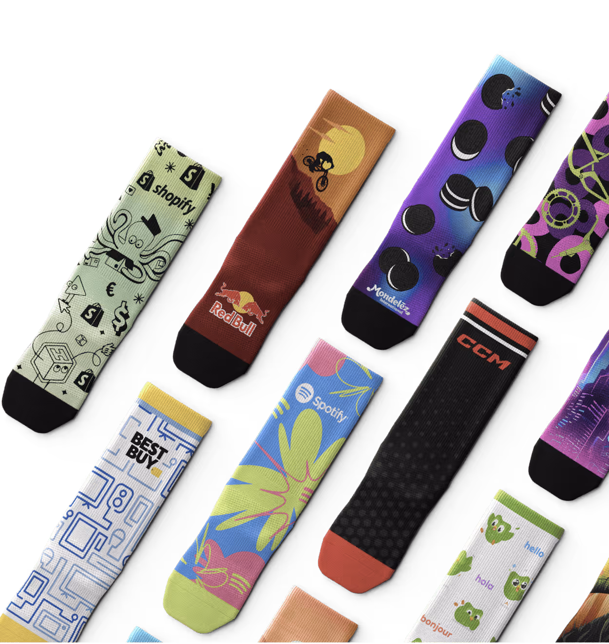 a wide variety of custom socks